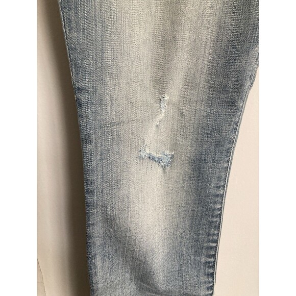 NEW Gap 1969 True Skinny Jeans Distressed 30 Regular Light Blue Denim - Picture 9 of 13